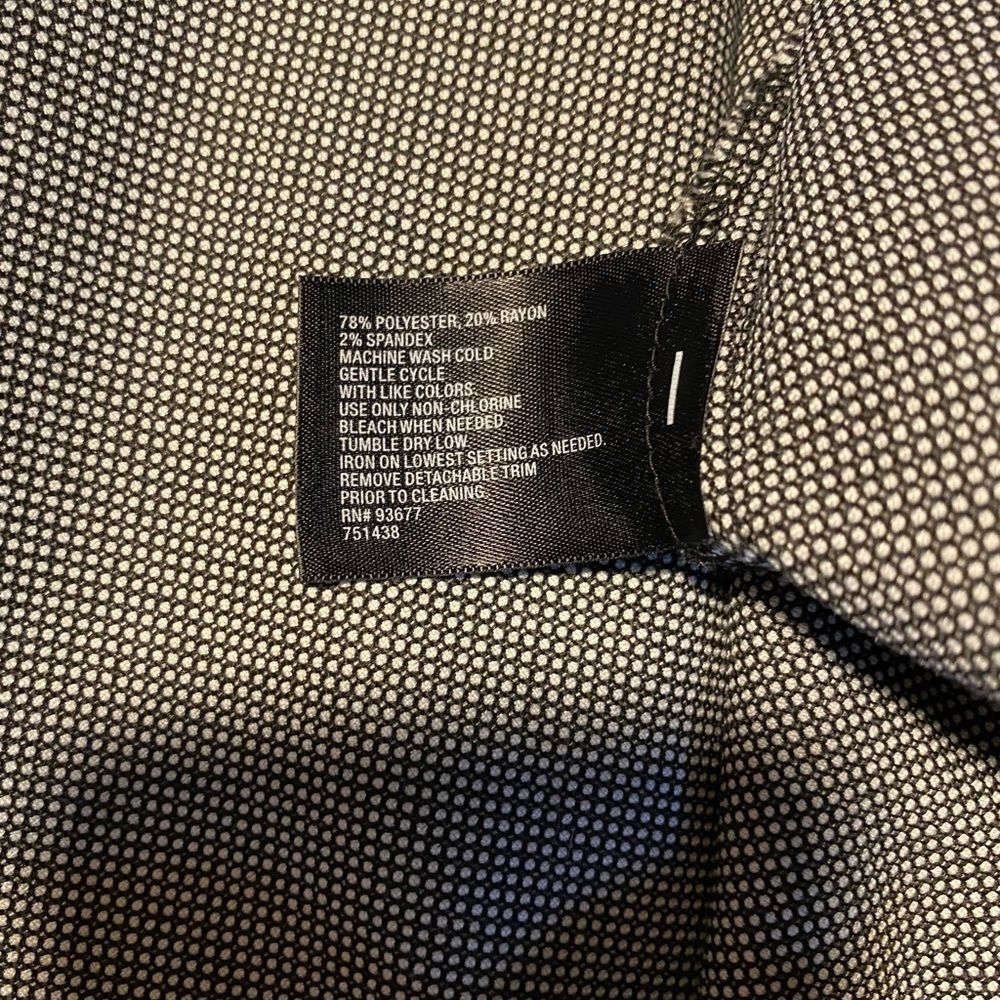 Houndstooth Skirt Black & White Midi Work Office Plus Size 16 - Picture 4 of 7